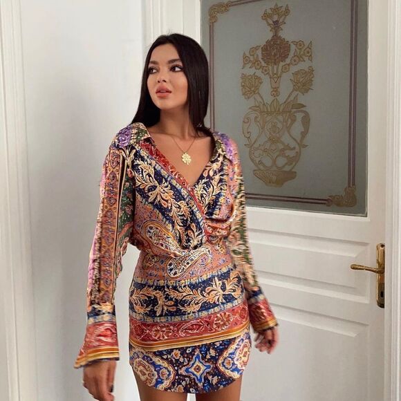 ZARA Printed Cropped Shirt New - Picture 3 of 8